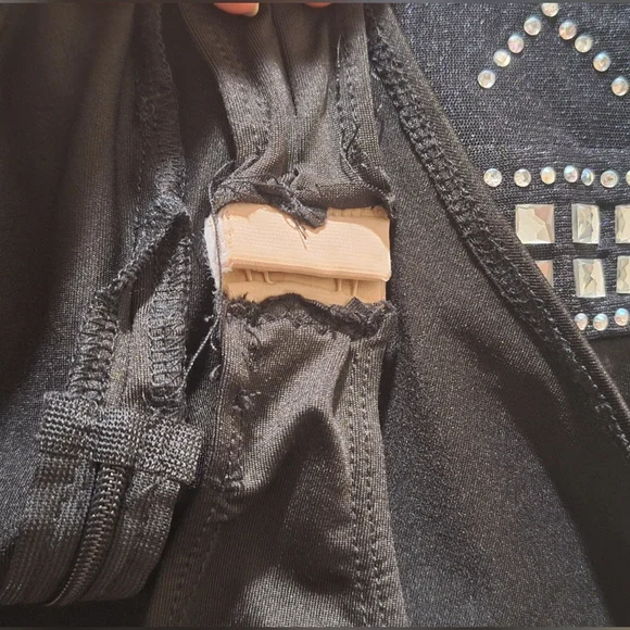 Black Embellished Bodysuit - Picture 4 of 4